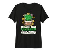 Le Cose Sono Difficili ma Sei Cactus Amante delle Piante grasse Maglietta Premium