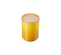 Le Creuset Barattolo M con coperchio in legno in Gres Vetrificato, 540 ml, 10 cm, Nectar, 60825546720099