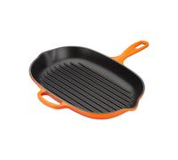 Le Creuset Bistecchiera skillet ovale Evolution in ghisa vetrificata, diameter 32 cm, Arancio, 20194320900422