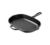 Le Creuset Bistecchiera Grill Ovale con Manico Ghisa 32 cm Nero