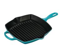 LE CREUSET Bistecchiera Skillet Quadrata Evolution 26x26 cm Blu Caribe Azzurro
