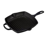 Le Creuset Bistecchiera Skillet quadrata Evolution in ghisa vetrificata, 26 cm, Nero opaco, 20183260000422