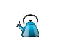 Le Creuset Bollitore Kone, Capacità 1.6 L, 1.7 Qt, Acciaio Smaltato, Deep Teal, 40101026420000