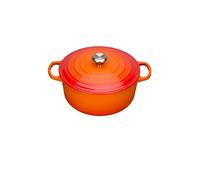 LE CREUSET Bräter rotondo Signature 24cm/4,2l (Rosso Forno) arancione