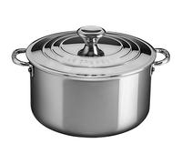Le Creuset Casseruola a bordi alti Evolution in Acciaio inox con Coperchio, Ø 24 cm, Struttura a 3 strati