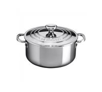 Le Creuset Casseruola a due Manici con Coperchio Acciaio Inossidabile 20 Cm