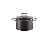 Le Creuset Pentola in Alluminio Antiaderente con Coperchio Verto, Diameter 20 cm, per per tutte le fonti di calore, induzione inclusouso, Nero, 51102200010502