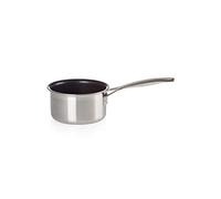 Le Creuset Casseruola con manico in acciaio inox, int. antiaderente, diameter 14 cm, Acciaio Inox, Compatibile con Tutte le Fonti di Calore (Induzione Inclusa), 96201214001000