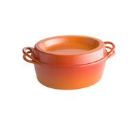 Le Creuset Casseruola Doufeu Ovale Ghisa 32 Cm Arancio