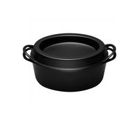 Le Creuset Casseruola Doufeu Ovale Interno Nero Ghisa 32 Cm Nero Opaco