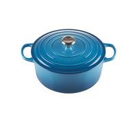 Le Creuset Casseruola Evolution in Ghisa con Coperchio, 28 cm, Blu Marsiglia