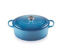 LE CREUSET Casseruola Evolution in Ghisa con Coperchio, Diametro 31 cm, Ovale, Adatta a Tutte Le Fonti di Calore Inclusivo Induzione, Volume: 6.3 l, 5.705 kg, Blu Marsiglia