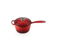 Le Creuset Casseruola manico lungo in ghisa vetrificata e pomolo acciaio inox, 1.8 l, Diametro 18 cm, Adatta a Tutte le Fonti di Calore, Inclusa Induzione, 2.942 kg, Ciliegia, 21181180602430