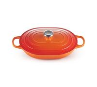 Le Creuset Casseruola Oblong Evolution in ghisa vetrificata, per tutti i tipi di piani cottura e forni, 31 cm, 3,4 litri, Arancio, 21112310902430