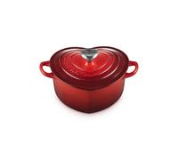Le Creuset Cocotte a cuore in ghisa vetrificata con pomello a cuore - ciliegia Cocotte a cuore in ghisa vetrificata con pomello a cuore - ciliegia