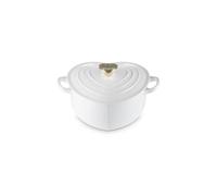 Le Creuset Cocotte a cuore in ghisa vetrificata con pomello a cuore - white Cocotte a cuore in ghisa vetrificata con pomello a cuore - white