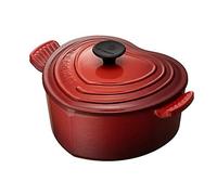 Le Creuset Cocotte a cuore in ghisa vetrificata, diameter 20 cm, Ciliegia, 25105020602460