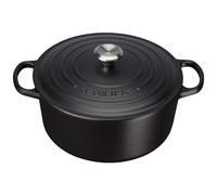 LE CREUSET - Cocotte Ghisa Rotonda 30 Nero Matt Int