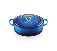 Le Creuset Cocotte ovale Evolution in ghisa vetrificata, diameter 31 cm, Azzurro, 21178312202430