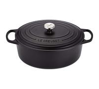 LE CREUSET - Cocotte Ghisa Ovale 35 Nero Matt Int