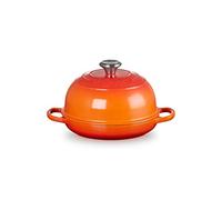 Le Creuset Cocotte per pane in ghisa vetrificata, 24 cm, Arancio, 21301240900430