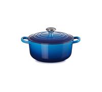LE CREUSET Cocotte rotonda 20 cm/2,4 l SIGNATURE Azure blu