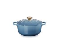 Le Creuset Cocotte rotonda Evolution in ghisa vetrificata con Coperchio, Ø 20 cm, Chambray, 21177204344441
