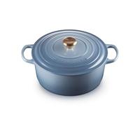 Le Creuset Cocotte rotonda Evolution in ghisa vetrificata con Coperchio, ⌀ 28 cm, Chambray, 21177284344441