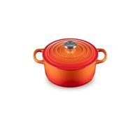 Le Creuset Cocotte rotonda Evolution in ghisa vetrificata con Coperchio, diameter 18 cm, Arancione, 21177180902430