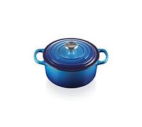 Le Creuset Cocotte rotonda Evolution in ghisa vetrificata con coperchio diametro 18 cm Azzurro