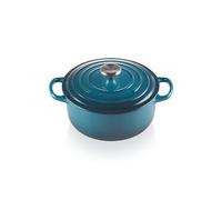Le Creuset Cocotte rotonda Evolution in ghisa vetrificata con Coperchio, diameter 20 cm, Deep Teal, 21177206422430