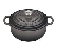 Le Creuset Cocotte rotonda Evolution in ghisa vetrificata con Coperchio, diameter 20 cm, Flint, 21177204442430