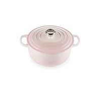Le Creuset Cocotte rotonda Evolution in ghisa vetrificata con Coperchio, diameter 20 cm, Shell Pink, 21177207774430