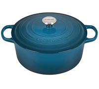 Le Creuset Cocotte rotonda Evolution in ghisa vetrificata con Coperchio, diameter 28 cm, Deep Teal, 21177286422430