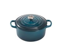 Le Creuset Cocotte rotonda Evolution in ghisa vetrificata con Coperchio, diameter 20 cm, Deep Teal, 21177206422430