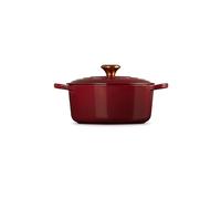 LE CREUSET Cocotte rotonda SIGNATURE 24cm/4,2l Garnet rosso scuro