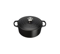 LE CREUSET Cocotte rotonda Signature 24cm/4,2l (Nero) nero