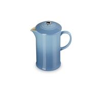 Le Creuset Coffee Press in gres vetrificato con Pressa in Acciaio Inox, 1 L, Chambray, 60706084340003