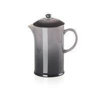 Le Creuset Coffee Press in gres vetrificato con Pressa in Acciaio Inox, 1 L, Flint, 91028200444000