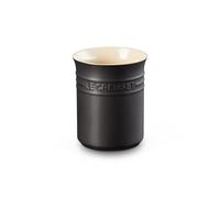 Le Creuset Contenitore spatole in gres vetrificato per Utensili da Cucina, 1.1 Litri, Nero, 71501110000001