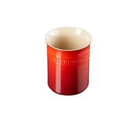 Le Creuset Contenitore spatole in gres vetrificato per Utensili da Cucina, 1.1 Litri, Rosso Ciliegia, 71501110600001