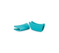 Le Creuset Coppia presine Adattabile Resistente al Calore fino a 250° C, Silicone, Set di 2, Blu Caribe, 93010300490000
