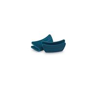 Le Creuset Coppia presine Adattabile Resistente al Calore fino a 250° C, Silicone, Set di 2, Deep Teal, 93010300642000