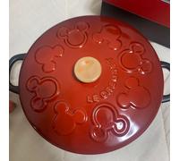 LE CREUSET Disney Topolino Mini Cocotte Rotonda 250ml 4,7" Rosso GIAPPONE