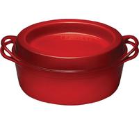 LE CREUSET Doufeu Ovale in ghisa vetrificata, Diameter 32 cm, Ciliegia, 25084320602460