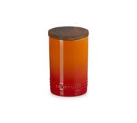 Le Creuset Evolution, Barattolo in gres vetrificato con coperchio in legno 0,77 lt - arancio Evolution, Barattolo in gres vetrificato con coperchio in legno 0,77 lt - arancio