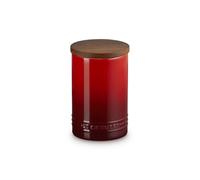 Le Creuset Evolution, Barattolo in gres vetrificato con coperchio in legno 0,77 lt - ciliegia Evolution, Barattolo in gres vetrificato con coperchio in legno 0,77 lt - ciliegia