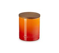 Le Creuset Evolution, Barattolo in gres vetrificato con coperchio in legno 1,1 lt - arancio Evolution, Barattolo in gres vetrificato con coperchio in legno 1,1 lt - arancio