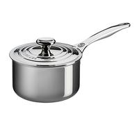 Le Creuset Evolution Casseruola in Acciaio Inox a 3 Strati con Coperchio e Manico, diametro 18 cm, 2.8 L
