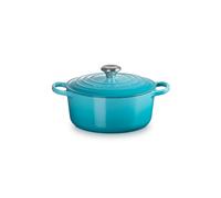 Le Creuset Evolution, cocotte rotonda 24 cm in ghisa vetrificata - blu caribe Evolution, cocotte rotonda 24 cm in ghisa vetrificata - blu caribe